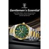 POEDAGAR Luxe Herenhorloge Datum Week Waterdicht Lichtgevend Roestvrij Staal Horloge voor Man Casual Kwarts Horloges Mannelijk Sport+Doos