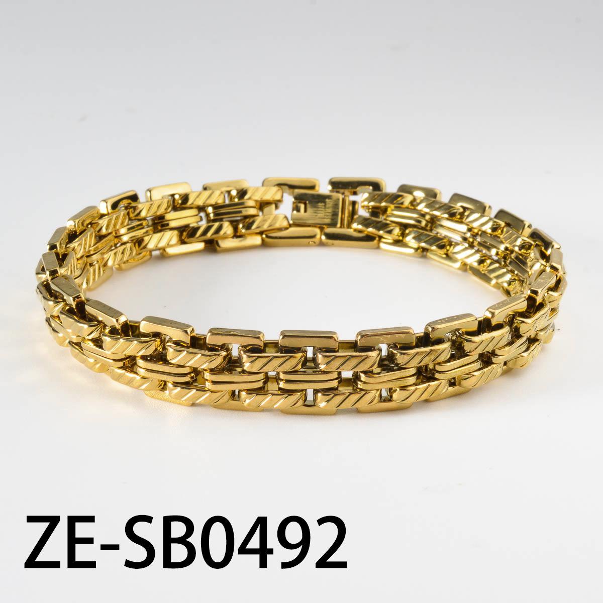 2026 European and American Car Flower Strap Domineering Bracelet Ins Style Fashion Bracelet 18k Gold Trendy Men s Steel Belt 22CM