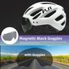 PJT Nowa Ładowalna przez USB Tylna Lampka LED Kask Rowerowy Daszek Okulary Przeciwsłoneczne Męskie Kask Rowerowy Okulary Przeciwsłoneczne Kask Rowerowy Drogowy MTB