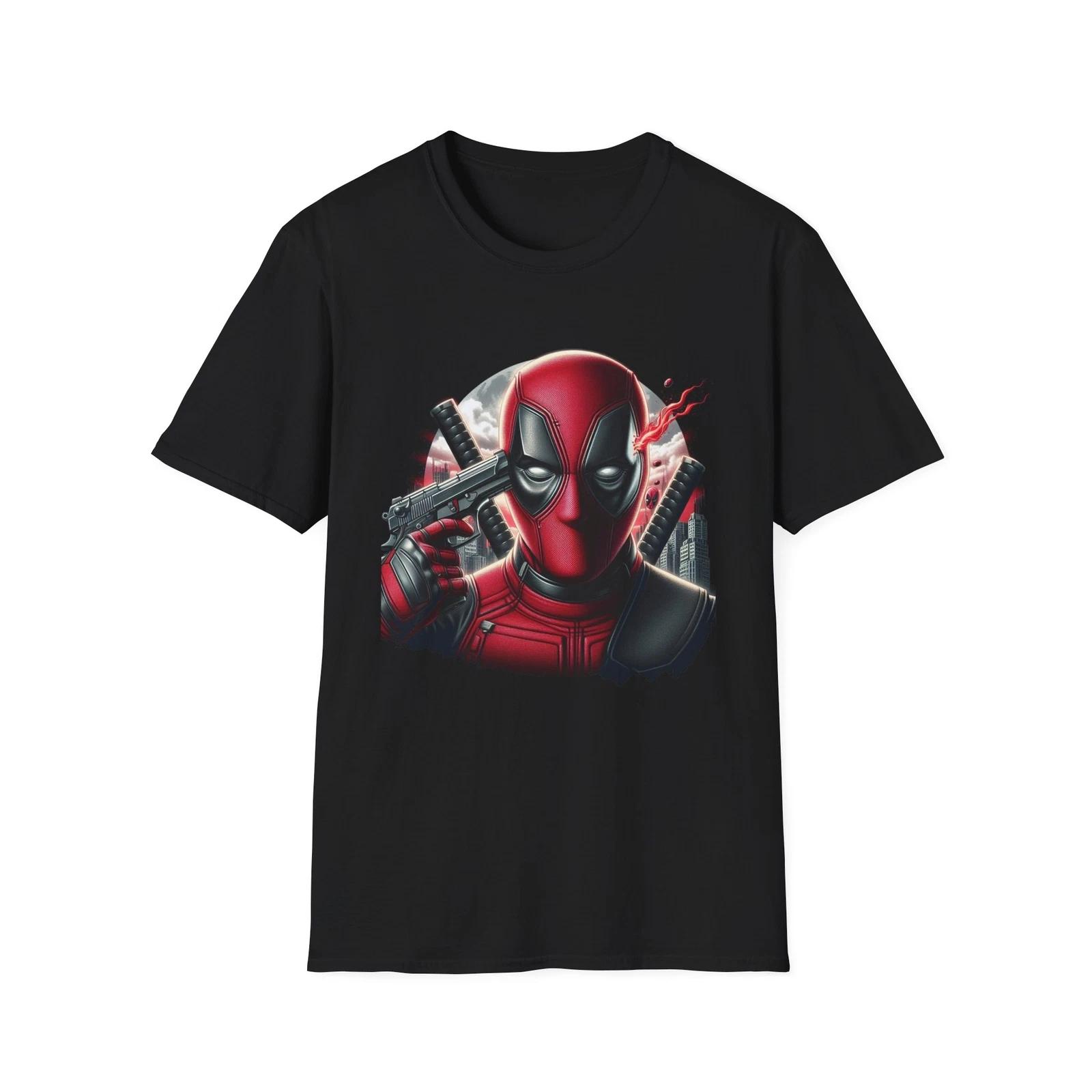 Deadpool T-Shirt – The Merc with a Mouth Graphic Tee L