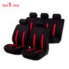 AUTO PLUS Sporty Car Seat Covers Polyester Fabric Full Set Universal Size Seat Covers Fit For SUV Truck Van Accessories Interior