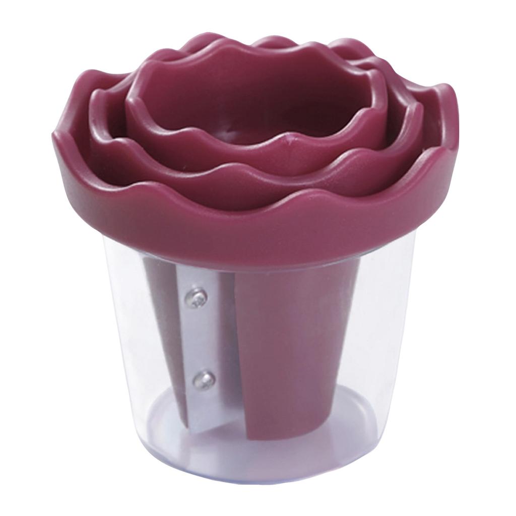 Rose Shaped Vegetable Cutter for Making Flower Garnishes