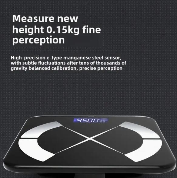 Intelligent Body Fat Scale-high Precision, High Definition Display, Suitable for Home and Bathroom Use,