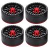 4pcs RC Metal Wheel Hubs with Screw Cap for Traxxas  Axial  Hsp  Redcat  Tamiya  Hpi RC Crawler