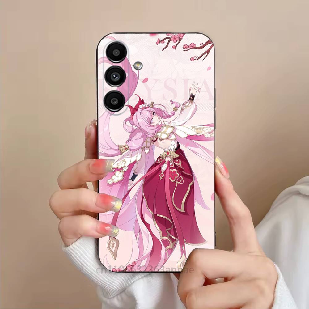 H-Honkai Alyssia Phone Case For Samsung Galaxy S21 22 23 24 S25 Ultra PlusS20 FE S10 Plus  Cover Funda