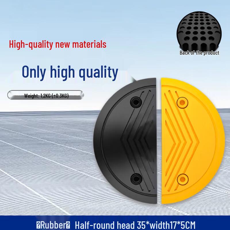 Rubber Speed Bump End Piece