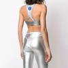 Adidas Originals X Alexander Wang Printed Stretch Sports Bra Women Underwear Silver FL6903