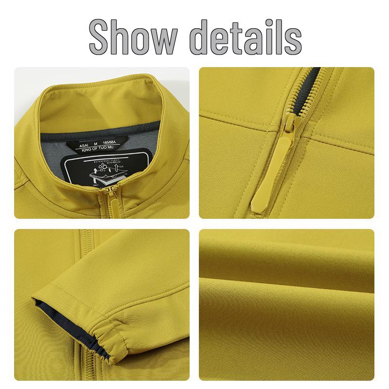 Unisex Windproof Softshell Parka: Waterproof Hiking Jacket for Autumn/Winter