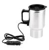 12V 500ml USB Electric Heating Car Kettle Camping Travel Kettle Water Coffee Milk Thermal Mug Auto Heating Cup Stainless Steel