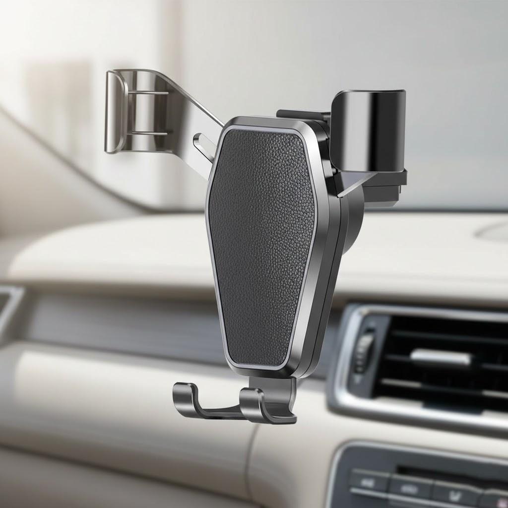 

Universal Car Air Vent Phone Holder Gravity Mount for Mobile Devices Automotive Interior Accessories чёрный