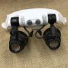 Magnifying Glasses with LED Light Jeweler Loupe Watch Repair Magnifier with 4 Interchangeable Lens 10x 15x 20x 25x