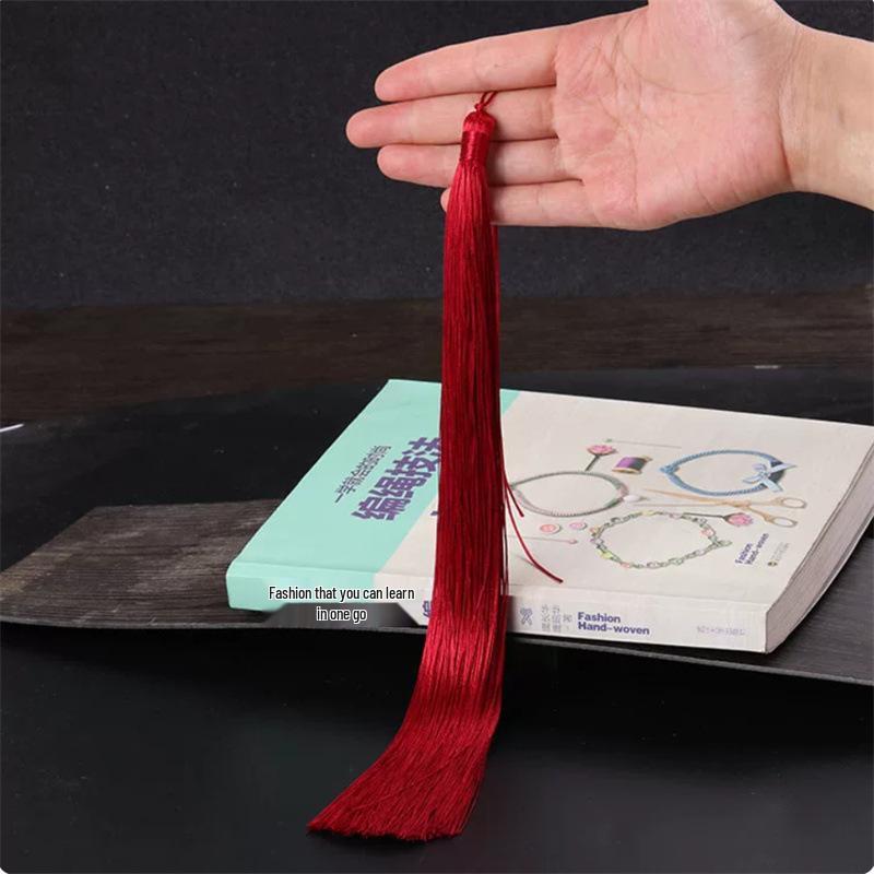 30cm Long Chinese Knot Tassel for Clothing, Hats, and Ancient-Style Hair Accessories