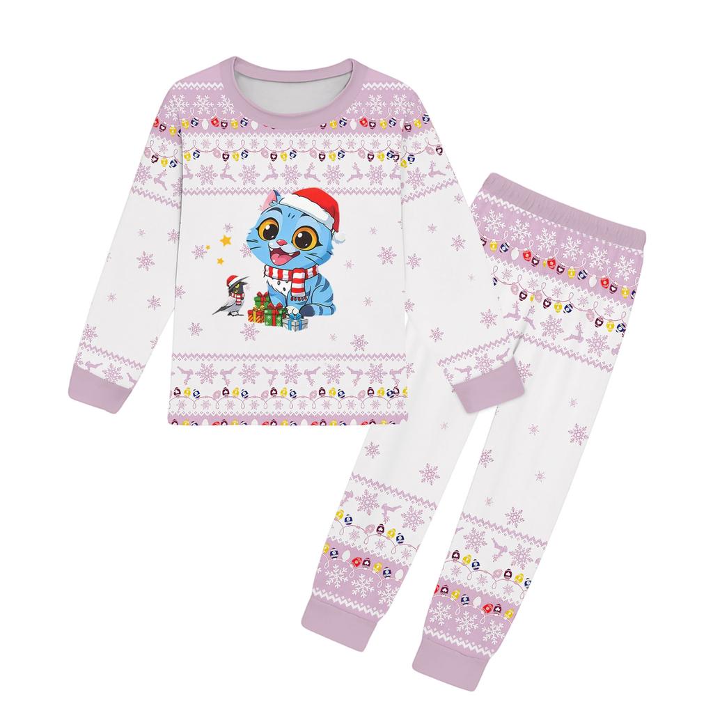 Girls Pants Set Kids Tee Shirt 2PCS Long Sleeve Cartoon Clothing Outfit