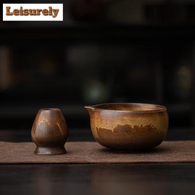 2PCS Japanese Ancient Kiln Change Matcha Set Bowl Bamboo Matcha Whisk Teaspoon Tea Sets Tea Lovers Tea-making Tools Accessories