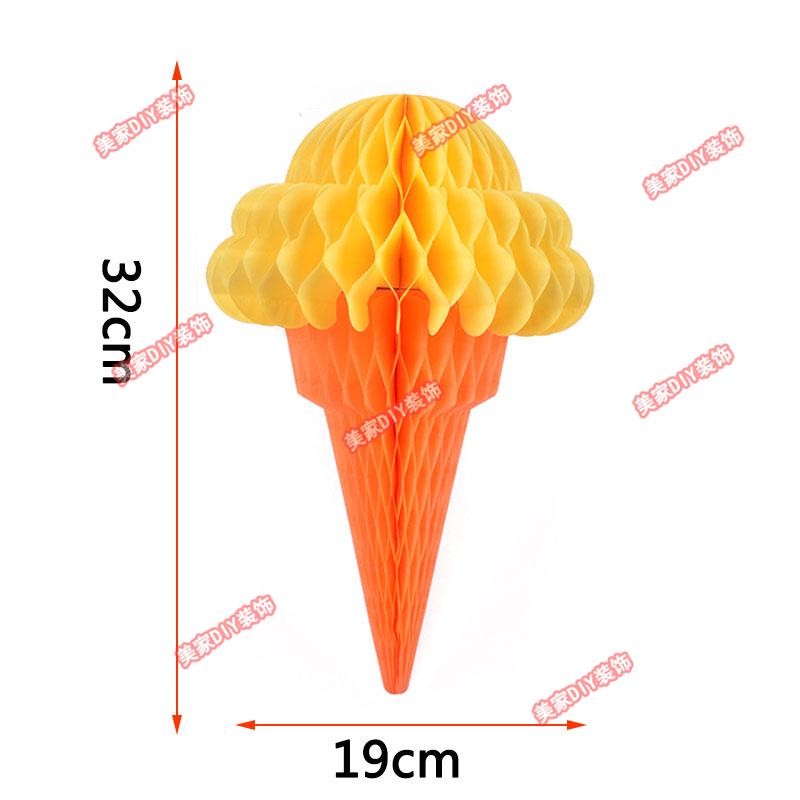 Spring Tropical Fruit Party Ceiling Decorations: Pineapple, Strawberry, Apple, and Grape Honeycomb Balls