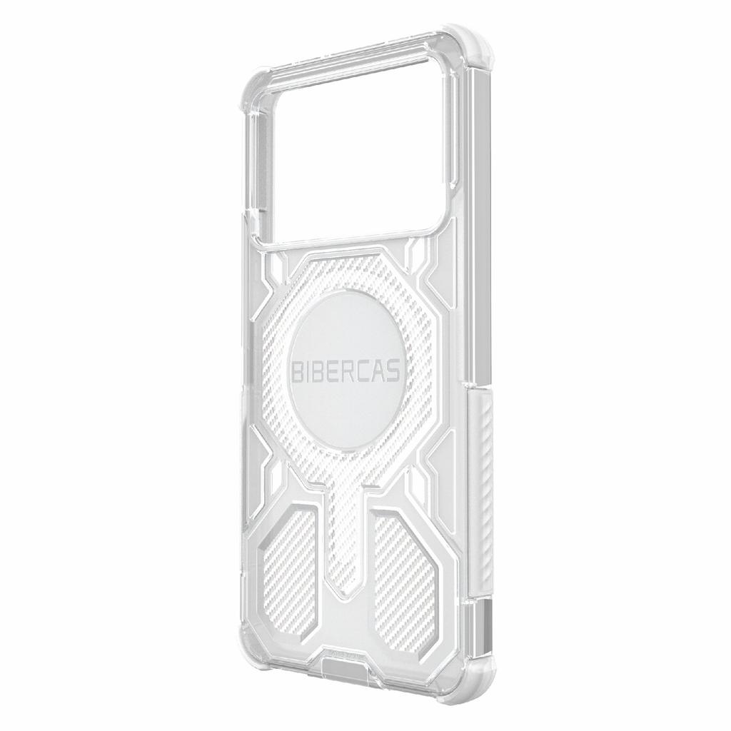 BIBERCAS J-16 Transparent Series For Xiaomi Redmi K70E 5G/Poco X6 Pro 5G Case Compatible with MagSafe TPU+PC Phone Cover