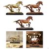 Statuetta Scultura in Resina Micro Paesaggio Decorativo da Collezione Statua di Cavallo Ornamento Artistico per Ufficio
