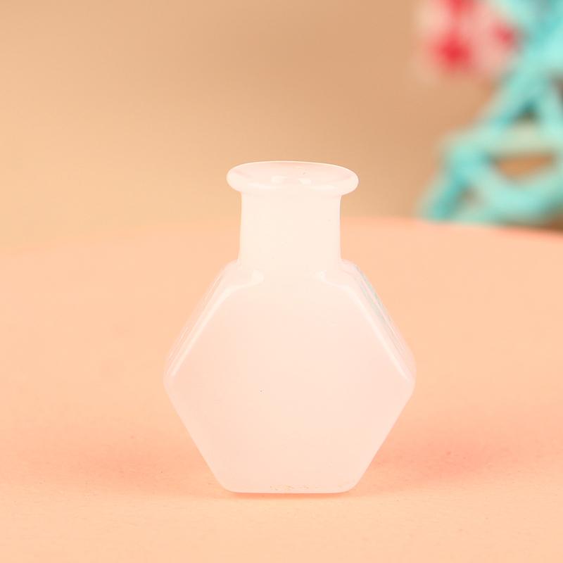 1/12 Scale Miniature Dollhouse Glass Vase Mini Stripe Wishing Glass Bottle Simulation Vase Model for Doll House Accessories Toy