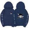 Anime Roronoa Zoro Hoodie, One Piece Pirate Skull Logo Graphic Print Pullover Sweatshirt Long Sleeve Streetwear for Men Women