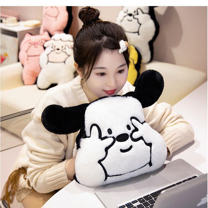 Cartoon Biye Pillow Cute Plush Sofa Cushion Pillow For Girls Soft And Cute Seat Cushion