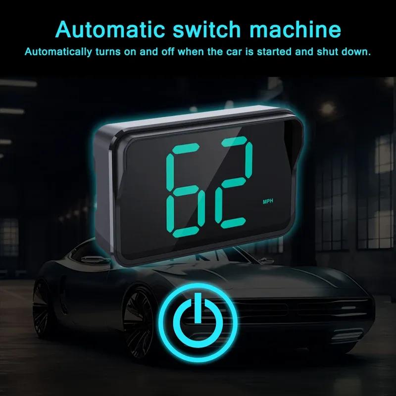 XMSJ Universal HUD Digital Speedometer GPS Head Up Display Digital  Plug and Play for All Car Plug and Play With Suction Cup