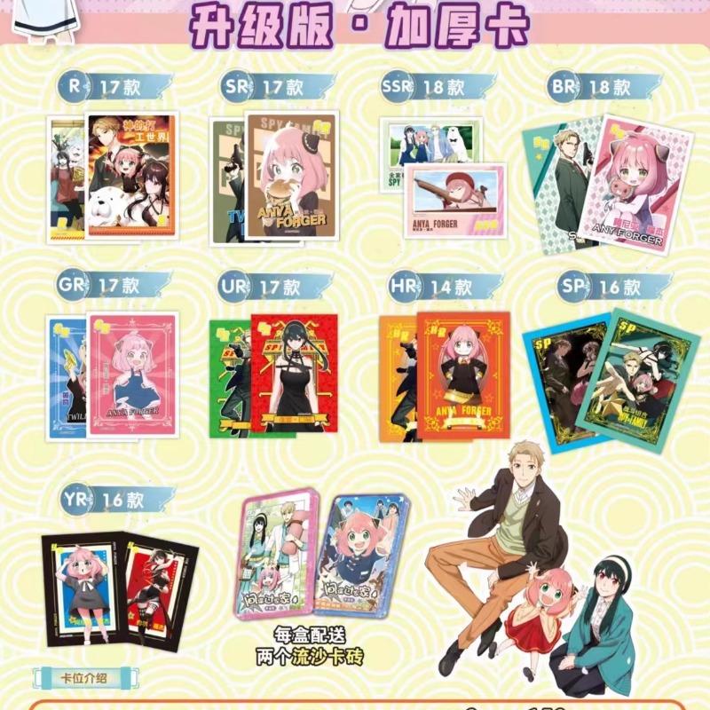 SPY FAMILY Cards Xiao Special Action Thick Card Academy Pack Twilight Yor Forger Anya Forger Anime Role Collection Card Toy Gift