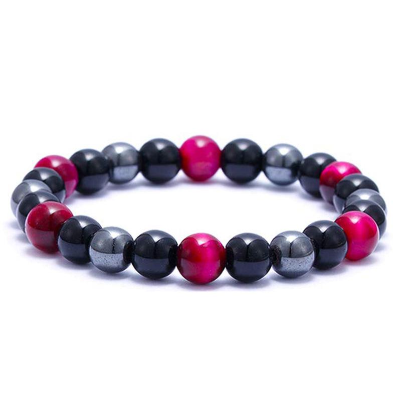 JYL TS Bracelet Men's Beaded  Braided Elastic Boosts Stability & Fortune