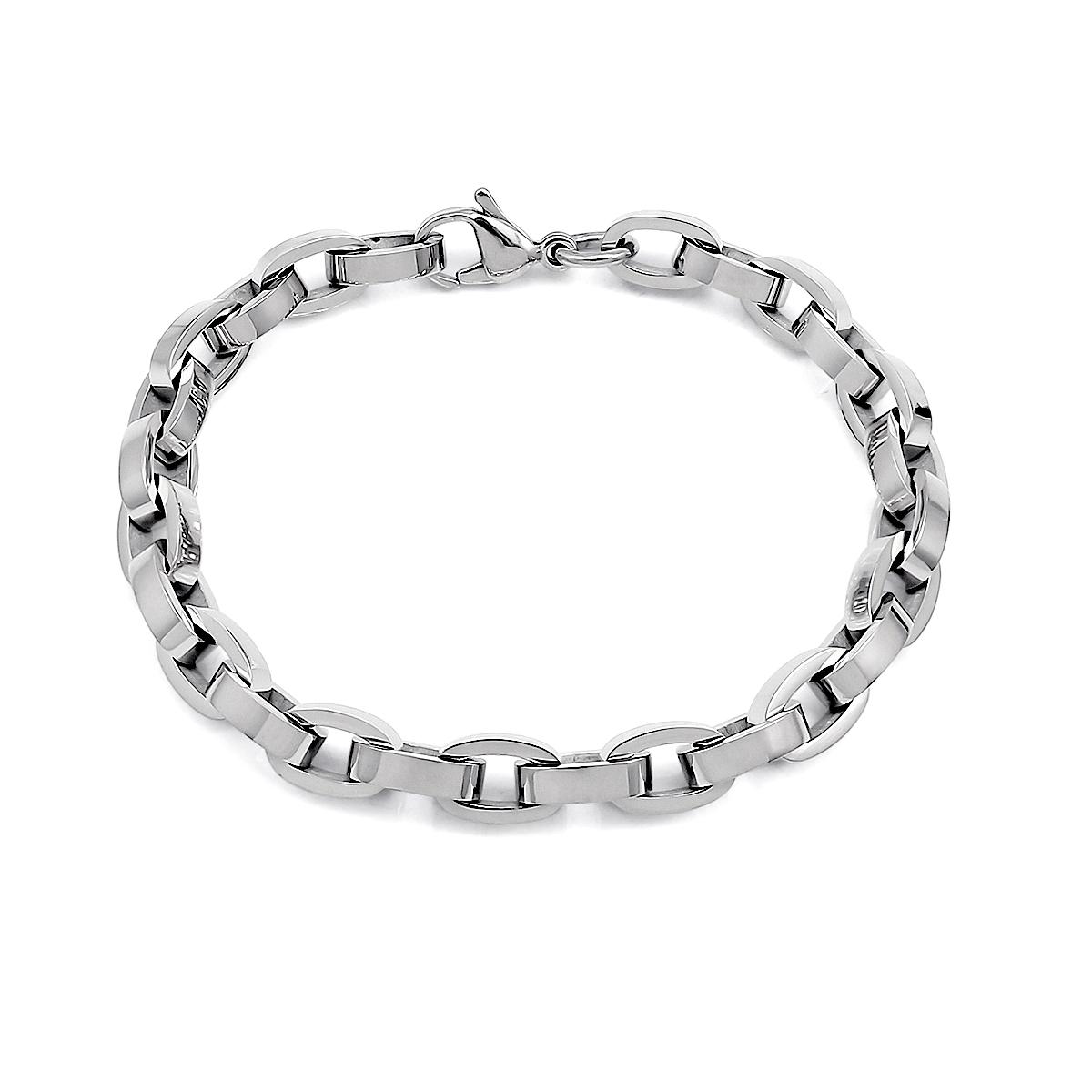 Hip Hop 18k Gold Plated Stainless Steel Necklace Bracelet Fashion Braided Chain Women Waterproof Jewelry Wholesale