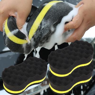 Nano Car Wash Sponge 3-layer Large Wave High Density Super Water Absorption 8-shaped PU Sponge Car Body Window Cleaning Tools