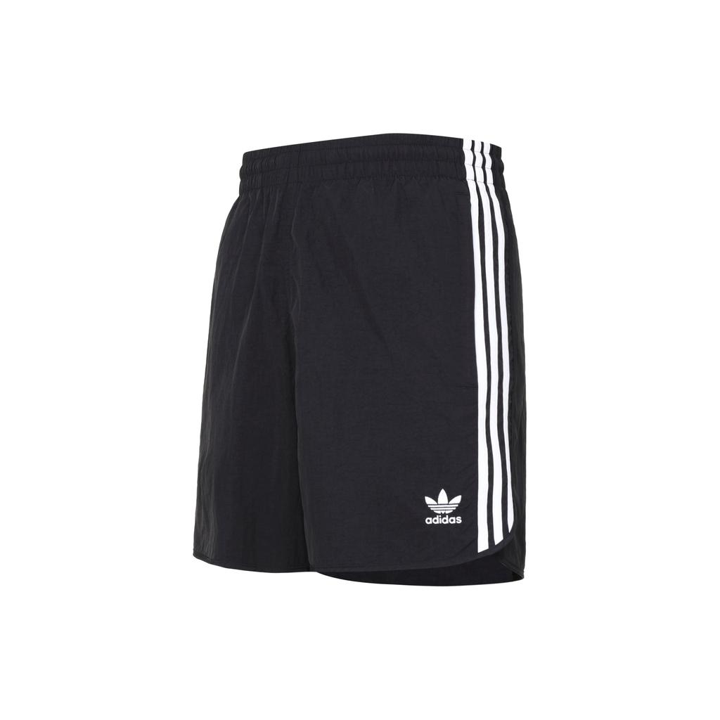 Adidas Originals Trefoil Stripe Sports Shorts Men Shorts Black HS2069