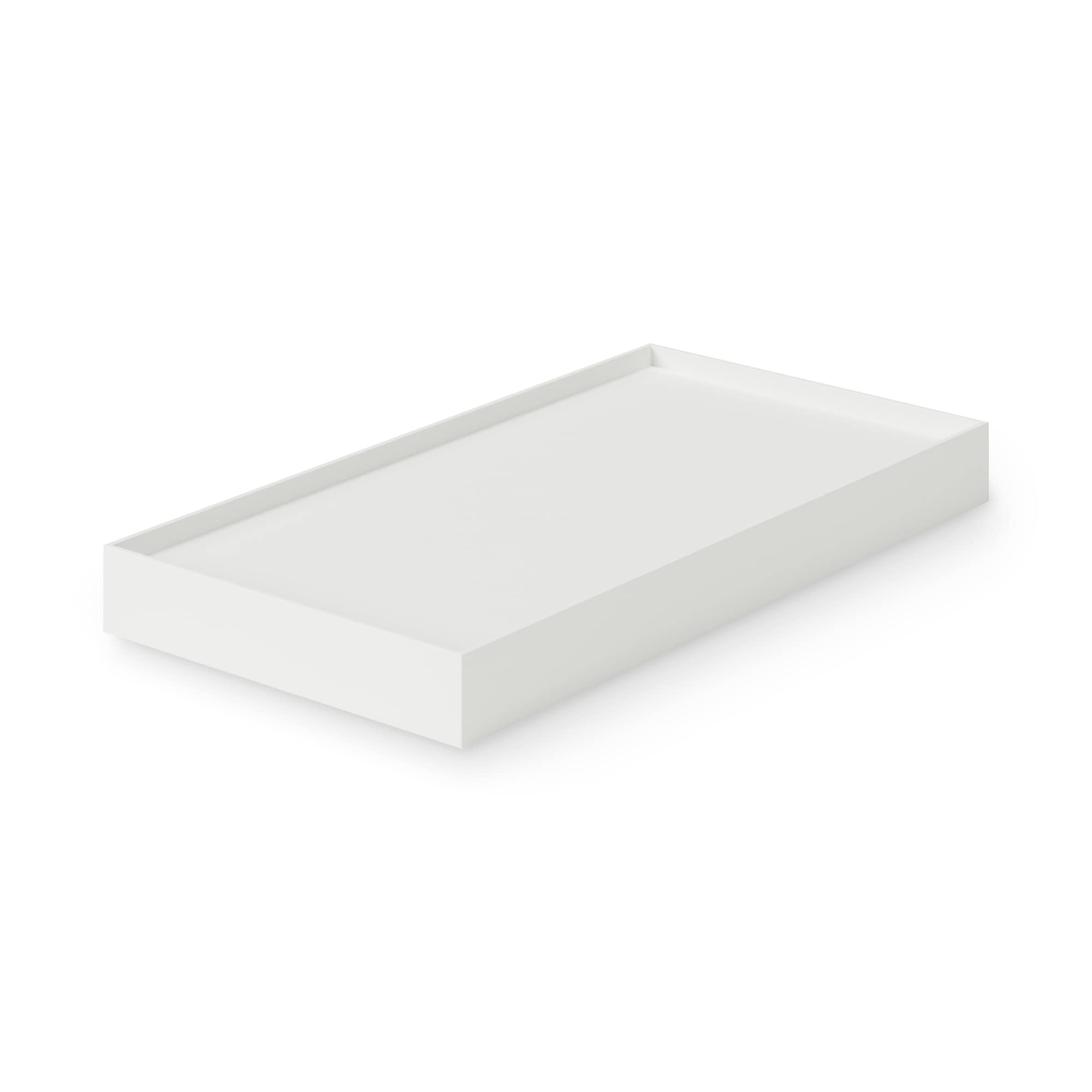 MUJI Recycled Polypropylene File Box Standard Lid with White for 15cm Width Casters, Gray, (NCE51A3A)