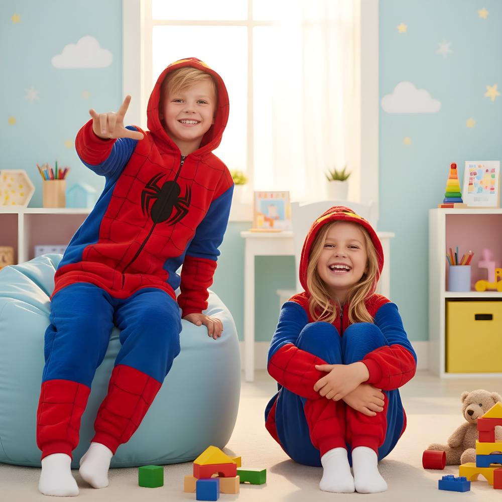 Piżama Onesie Kigurumi Kostium Przebranie Spider-Man 115-125Cm