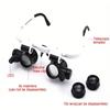 Lupa 8X/15X/23X Joalheiro Relojoeiro Com Luz LED Lupa de Cabeça Telescópica Óculos Lentes de Leitura Óculos