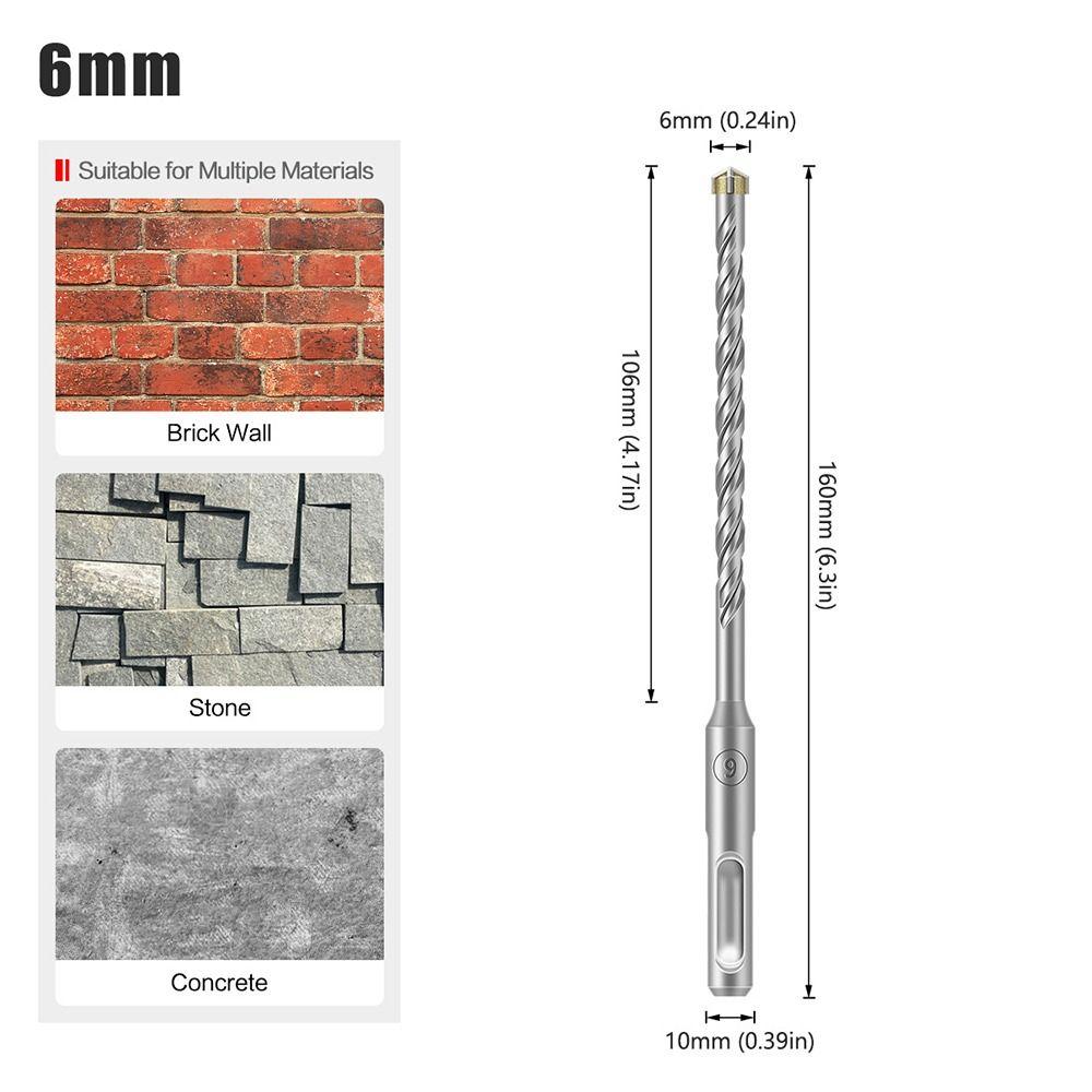 

Крестообразные сверла по плитке, ударные сверла, сверла по керамике, сменные алмазные сверла 6x160