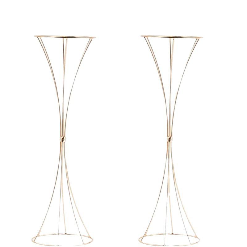 Stylish Iron Flower Stand: Perfect for Wedding, Hotel, Restaurant, and Room Decor.