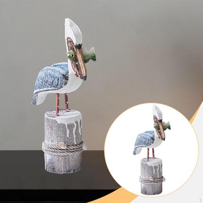 Plážová socha Zvířecí figurka Ptačí dekorace Ptačí ozdoba na stůl Kancelář Obývací pokoj