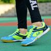 Professional Table Tennis Shoes for Men and Women Sport Outdoor Man Badminton Fitness Sneakers In Green and Blue Big Size
