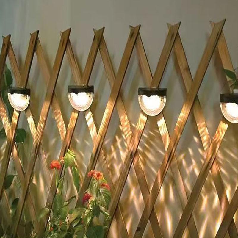 Solar Tungsten Filament Lamp, Courtyard Wall Lamp, Semi-circular Fence, Outdoor Garden Landscape Decoration, Night Light