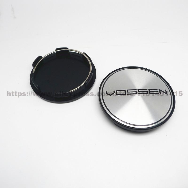 4pcs 68mm 63mm Vossen Wheel Center Cap Hub Car Rims Protective Hubcaps Dust-proof Plastic Cover