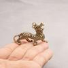1ks Socha Figurka Bohatství Mosaz Dekor Prosperita Ornament v čínském stylu Qilin Dragon Luck Zvířecí Fengshui Vintage