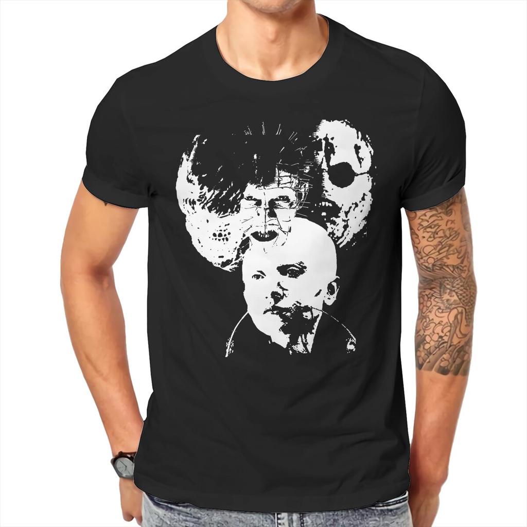 Hellraiser Horror Movie Icons T Shirt Homme Unisexs Tshirt Cotton Unisex Tops