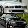 For Bmw 5 Series E39 525 528 530 535 1999-2003 Car Grille Front Kidney Grill Double Line Black 51137005837 51137005838