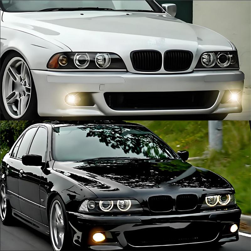 For Bmw 5 Series E39 525 528 530 535 1999-2003 Car Grille Front Kidney Grill Double Line Black 51137005837 51137005838