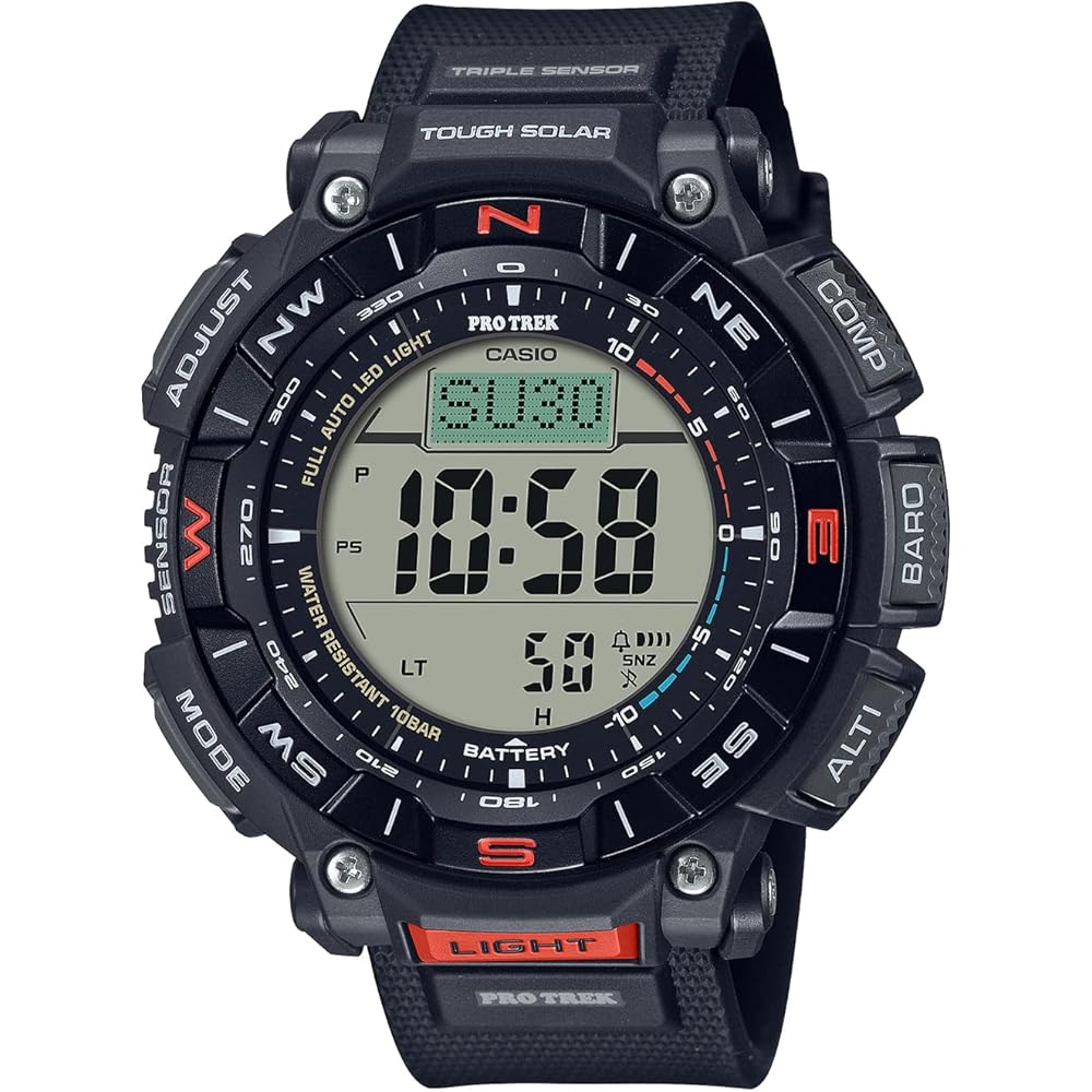 Casio Pro Trek PRG-340-1JF Men s Solar Watch Black Biomass Plastic Climber Line