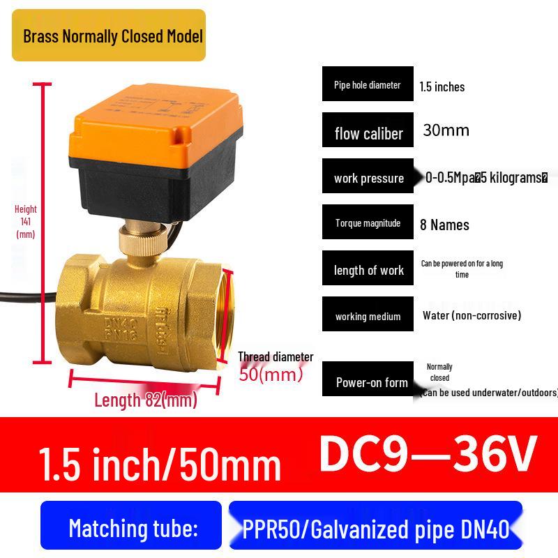 Mini Electric Ball Valve: Two-Way Threaded, Underwater & Waterproof, 220V/24V/12V