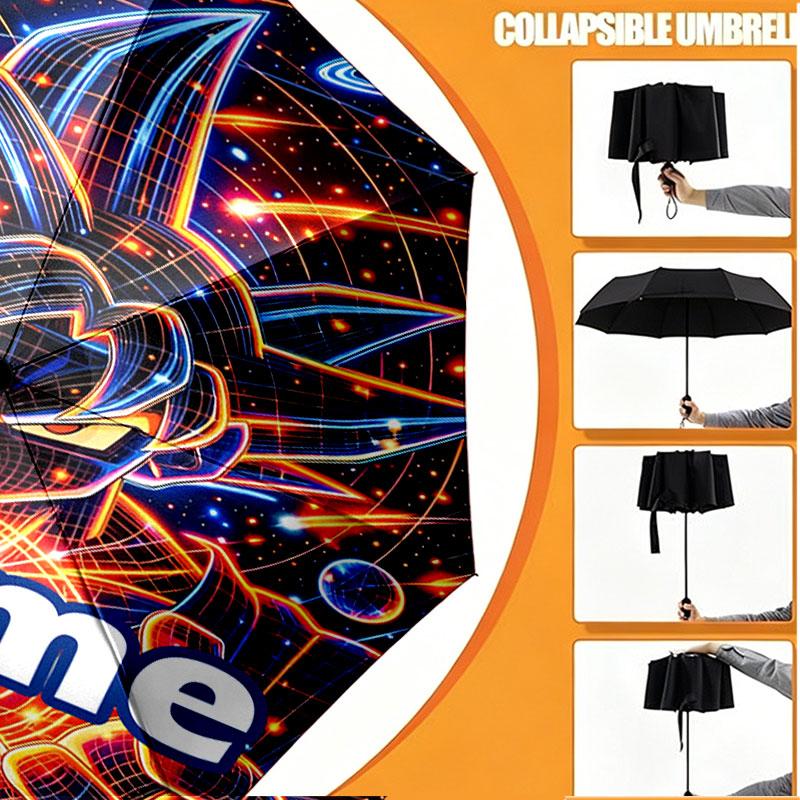 Parapluie Personnalisé Nom Personnalisé Imprimé DRAGON BALL, Ouverture/Fermeture Automatique, Structure Robuste à 8 Baleines, Utilisation Quotidienne, Camping, Randonnée, Cadeau d'Anniversaire