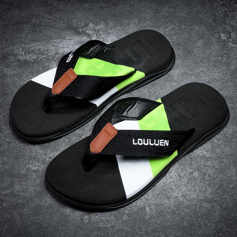 Korean Style Men's Non-Slip Beach Flip-Flops: Trendy, Cool, Outdoor Slippers
