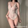 Sexy Sexy Suspender Lace Temptation Open Onesie Women's Hot Perspective Hollow Set A105