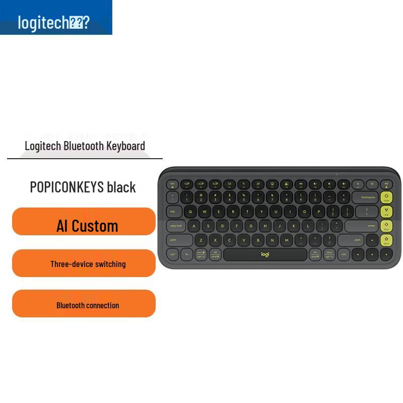 

Logitech POP ICON KEYS Wireless Bluetooth Keyboard
