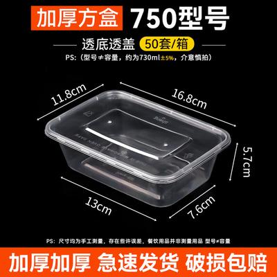 Disposable Rectangular Plastic Takeout Containers